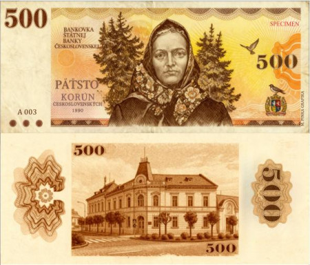 Československo 500 korún 1990 (súkromná tvorba)